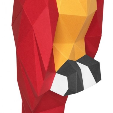 3D-конструктор "Попугай Ара" (красный)