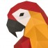 3D-конструктор "Попугай Ара" (красный)