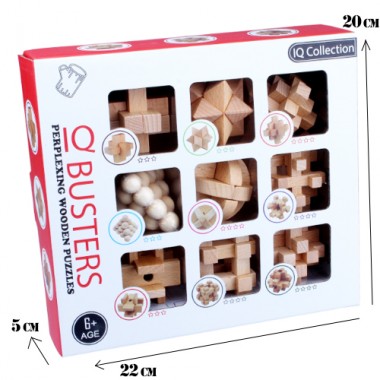 Набор деревянных головоломок IQ Boosters 9