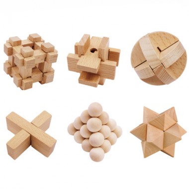 Набор деревянных головоломок Wooden Puzzles 6