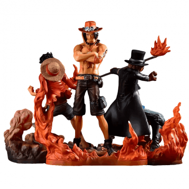Коллекционная фигурка One Piece Луффи, Эйс и Сабо 17 см (0523)