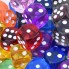 Кубики Игральные Цветные Прозрачные 16 мм