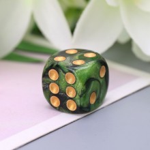 Кубики Игральные Зелёно - чёрные 16 мм
