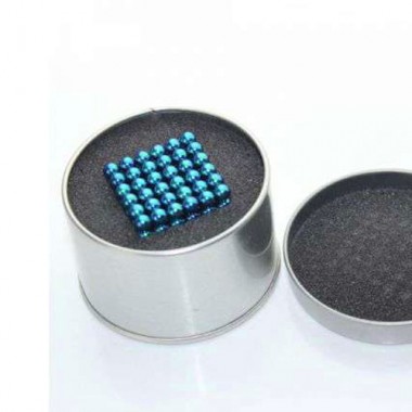 Неокуб 5 мм, синий в металлической коробке