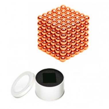 Неокуб 5 мм, оранжевый в металлической коробке