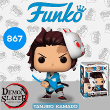 Фигурка Funko POP Клинок, рассекающий Демонов Танджиро в маске 867