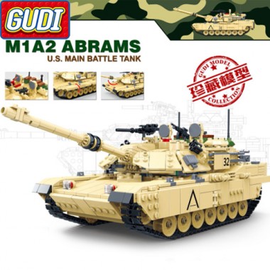 Конструктор Gudi M1A2 Abrams U.S. Main Battle Tank 6101