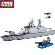 Конструктор Gudi Военный корабль 8028