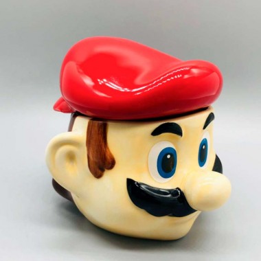 Кружка Марио с крышкой Керамика