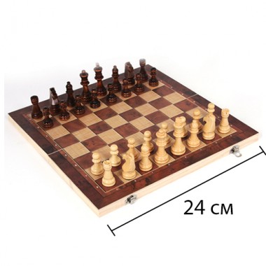 Шахматы деревянные 3в1 арт.W7721B