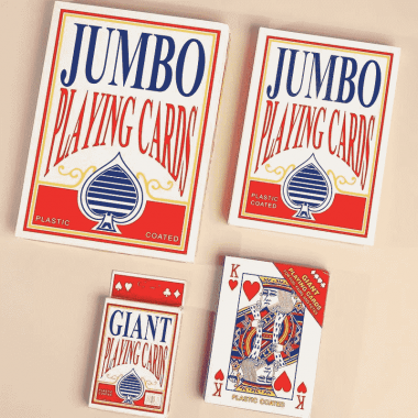 Игральные Карты Пластик Jumbo 125х90 мм